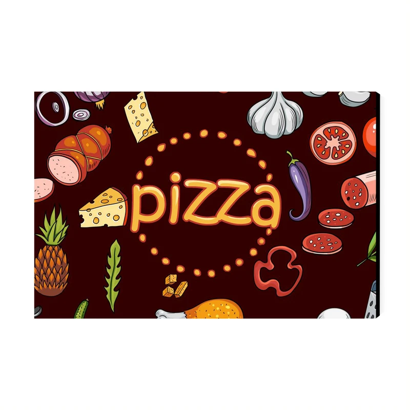 تابلو شاسی عرش مدل فانتزی پیتزا Pizza کد As1698