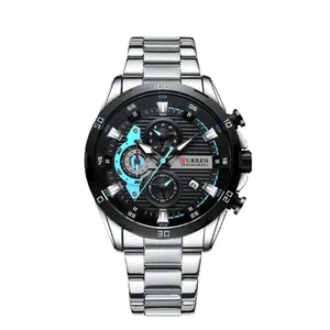 ساعت مچی عقربه‌ای مردانه کوارتز کرنوگراف کورن مدل سه موتور فعال کد 8402