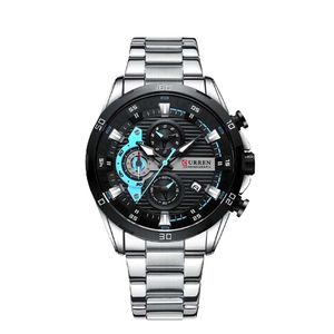 ساعت مچی عقربه‌ای مردانه کوارتز کرنوگراف کورن مدل سه موتور فعال کد 8402