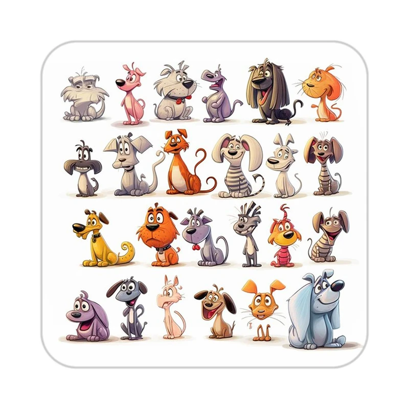 زیر لیوانی کاکتی طرح حیوانات کارتونی مدل mp27723