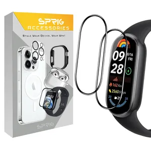 Sprig Pmma-SPG Screen Protector For Xiaomi Mi band 9 pack of 2