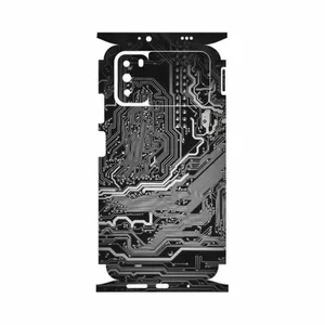 MAHOOT Black Printed Circuit Board-FullSkin Cover Sticker for Xiaomi Poco M3
