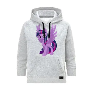 هودی زنانه مدل اسب تک شاخ کد B185 رنگ طوسی