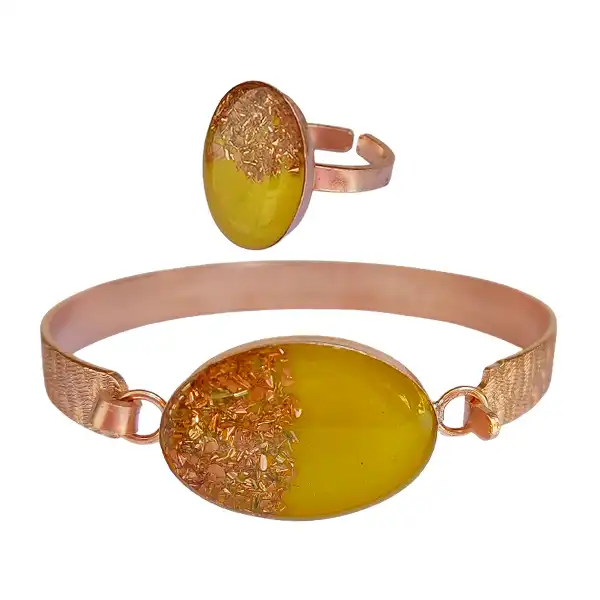 نیم ست زنانه مدل بیضی کد JW400.1