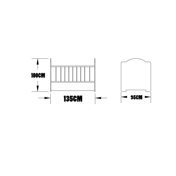 تختخواب کودک اعیان مدل FH305 عکس شماره 9