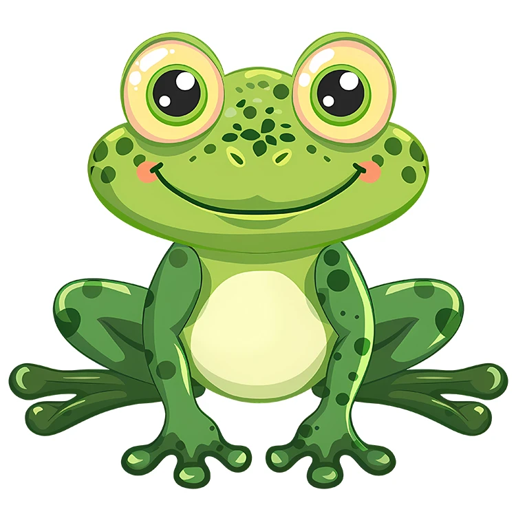 استیکر پارچه و لباس پاد آفرین مدل قورباغه کد DKST465