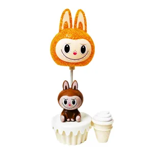 چراغ خواب کودک مدل لبوبو عروسکی همراه آویز شب تاب