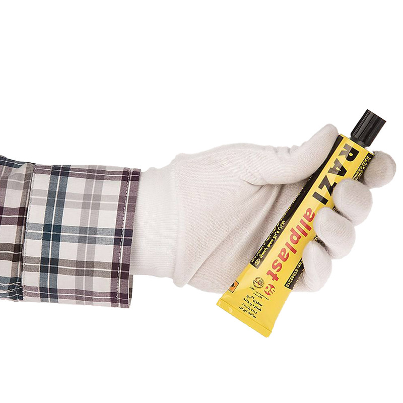 چسب همه کاره رازی مدل allplast حجم 50 میلی لیتر بسته 10 عددی