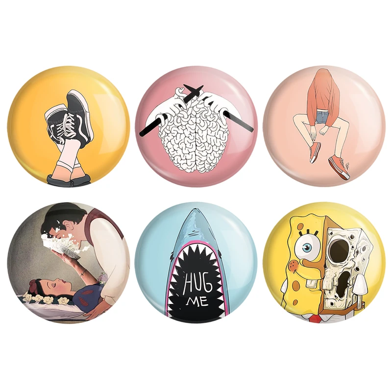 مگنت خندالو طرح مفهومی کد 117A مجموعه 6 عددی