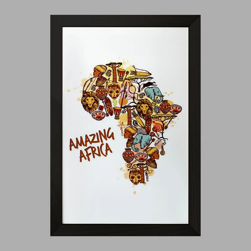 تابلو خندالو مدل آفریقا Africa کد 29832