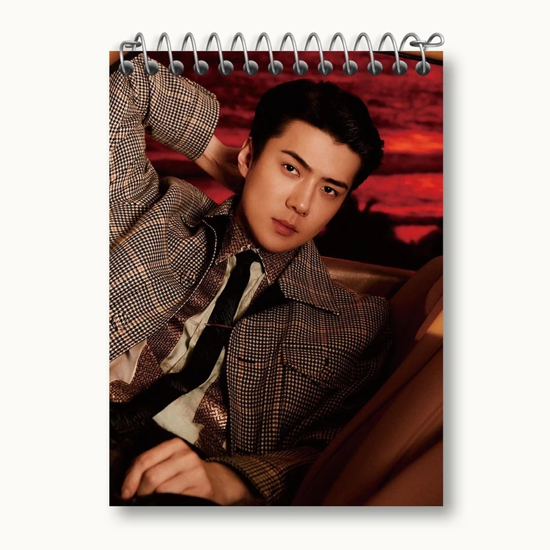 دفتر یادداشت 50 برگ خندالو مدل سهون گروه اکسو EXO کد 16832