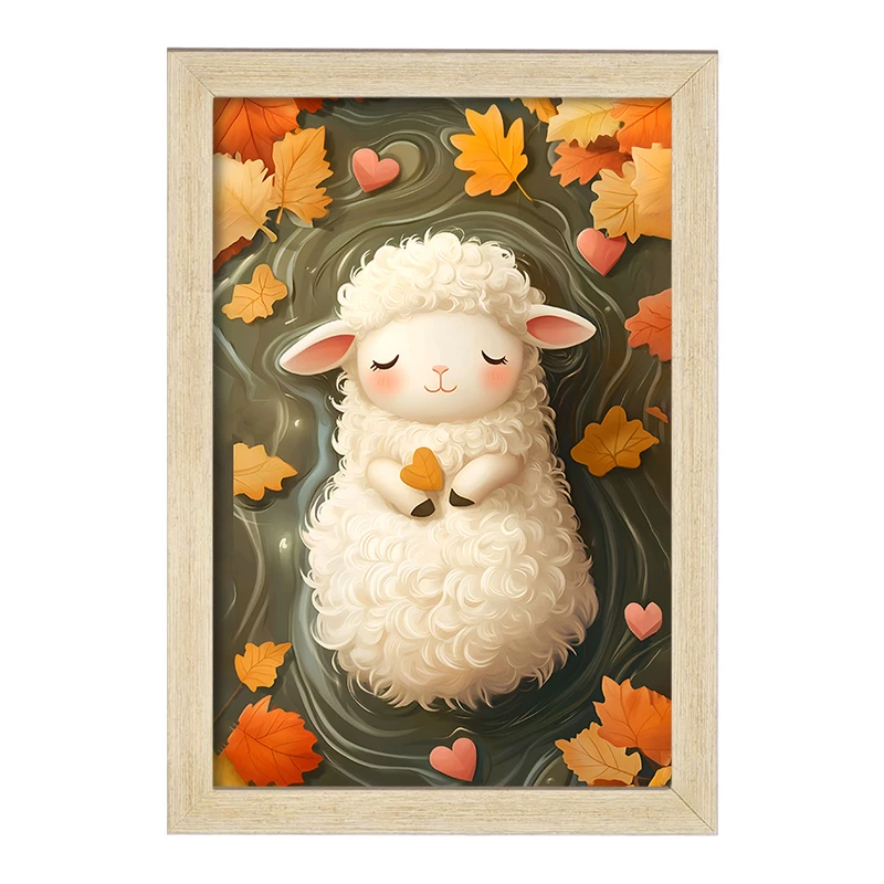 تابلو خندالو مدل گوسفند کیوت کد F5992