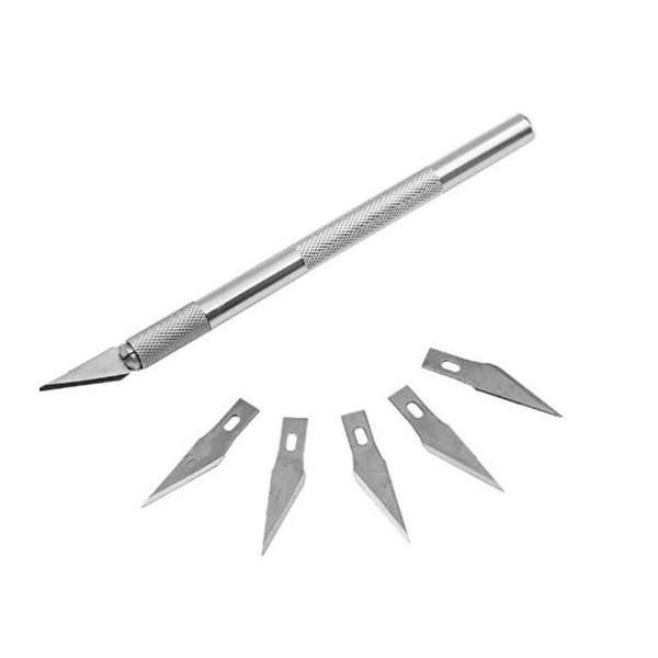 کاتر قلمی ولکسی مدل 01 به همراه 5 عدد تیغه کاتر