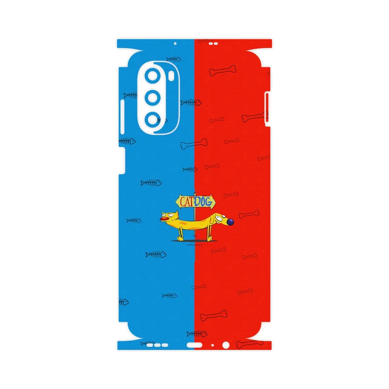 برچسب پوششی ماهوت مدل CatDog-FullSkin مناسب برای گوشی موبایل موتورولا Moto G52