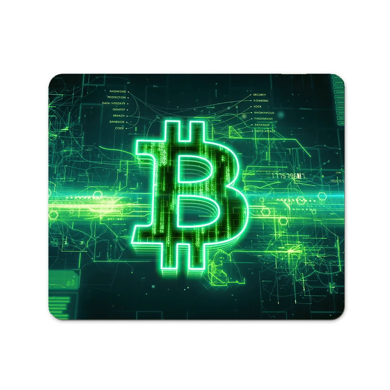 ماوس پد پاد آفرین مدل بیت کوین کریپتو فارکس ترید ارزدیجیتال کد P108 سایز 19*24 سانتی متر