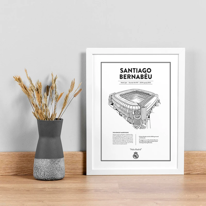 تابلو صبا طرح مدل استادیوم سانتیاگو برنابئو رئال مادرید کد FD046w