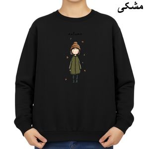 سویشرت زنانه مدل دخترک پاییز کد v45 