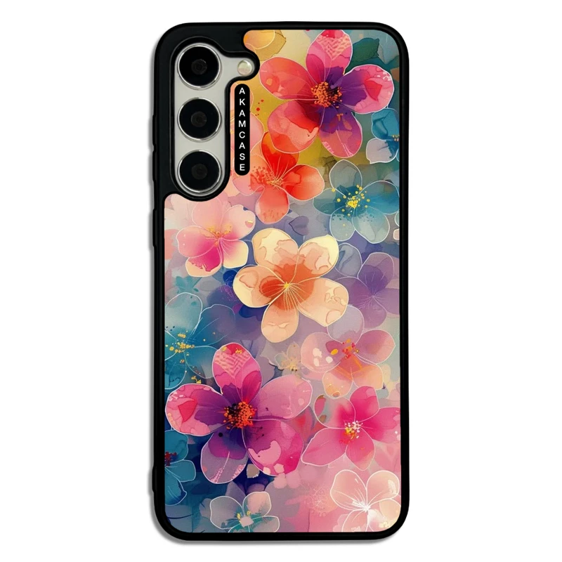 کاور آکام مدل AMC-WSGS23P-FLOWERS-42 مناسب برای گوشی موبایل سامسونگ Galaxy S23 Plus