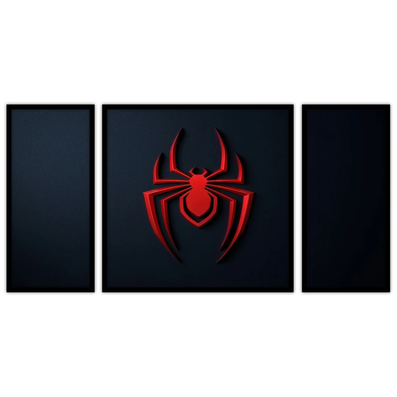 تابلو بکلیت طرح مرد عنکبوتی مدل B-bu3419 مجموعه 3 عددی