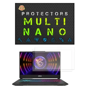 Multi Nano X-S2M Model Anti Reflex Screen Protector For MSI SurCyborg 15 A13UDX 15.6 inch 2024 Laptop Pack Of 2