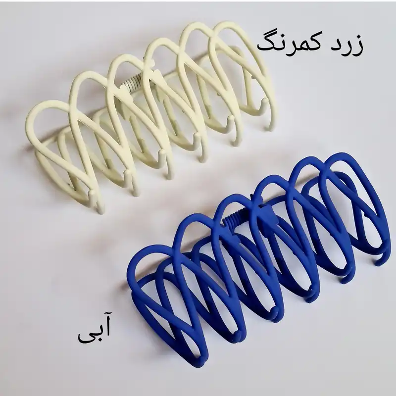 کلیپس مو زنانه مدل چنگکی فلزی مات کد brg 4085