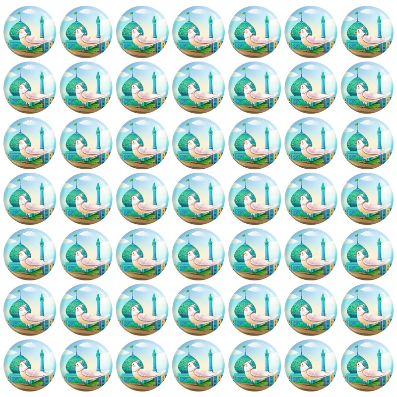  مگنت خندالو طرح کودکانه میلاد امام زمان نیمه شعبان کد 25553 بسته 49 عددی