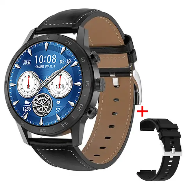 ساعت هوشمند مدل DT70 Premium طرح چرم