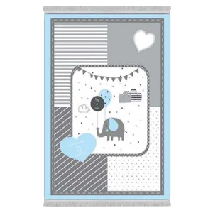 فرش پارچه‌ای دفه مدل فرشینه طرح فانتزی کد 8153