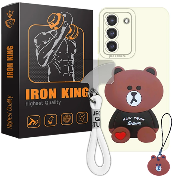 کاور آیرون کینگ مدل IRB-GHALBI-21 مناسب برای گوشی موبایل سامسونگ Galaxy S23 FE به همراه بند آویز