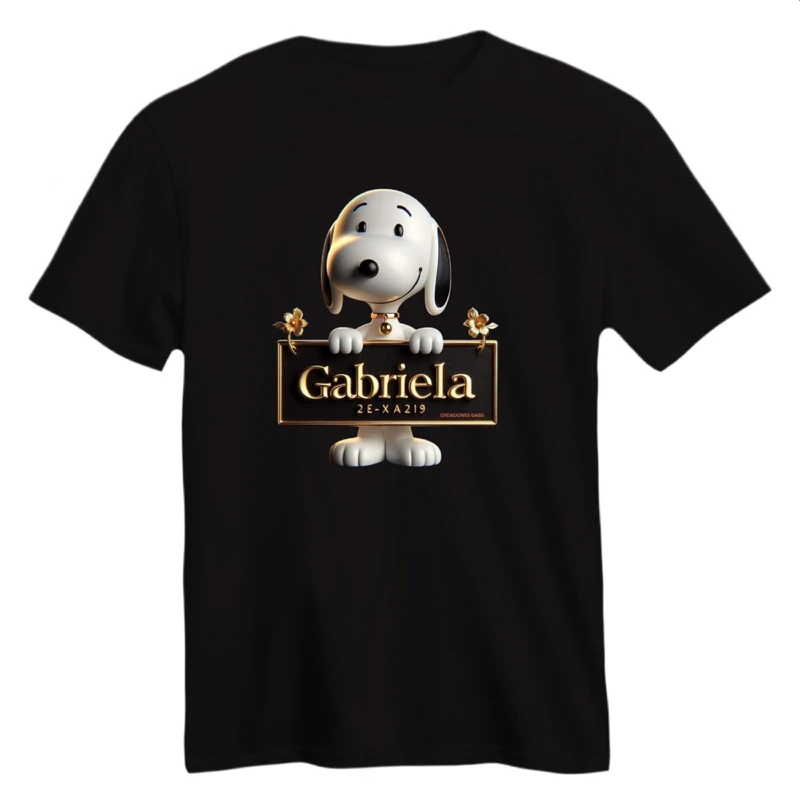 تی شرت آستین کوتاه زنانه مدل اسنوپی کد 55