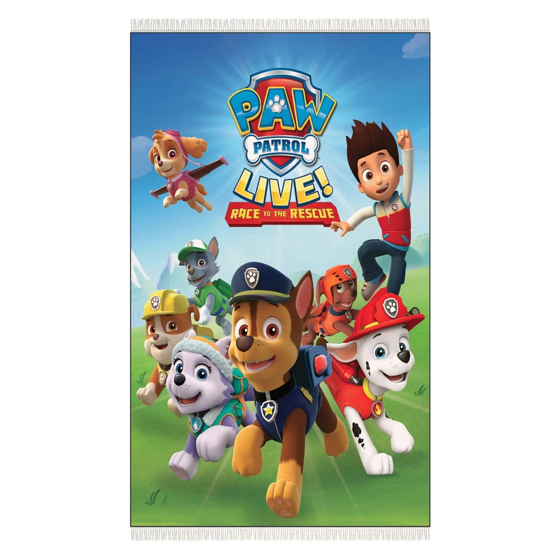 فرش پارچه‌ای مدل کودک طرح سگ های نگهبان کد 1007-1