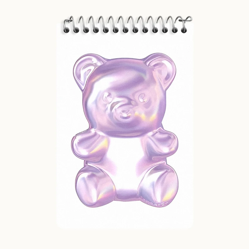 دفتر یادداشت 50 برگ خندالو طرح خرس پاستیلی کد F3729