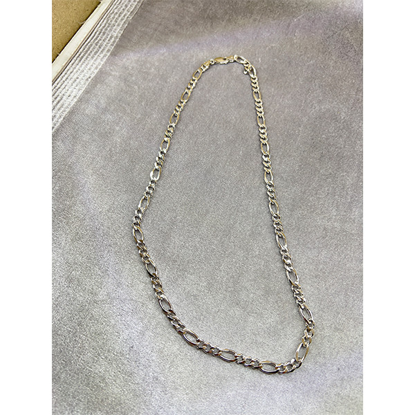 زنجیر نقره مردانه مدل پهن کد 698522