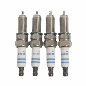 شمع خودرو بوش مدل تک پلاتین پایه کوتاه کد FR8KTC  مناسب برای پراید یورو چهار بسته 4 عددی