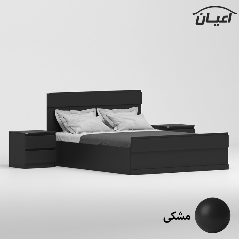 سرویس خواب دونفره اعیان مدل FH864 سایز 160x200 سانتی متر  مجموعه سه عددی