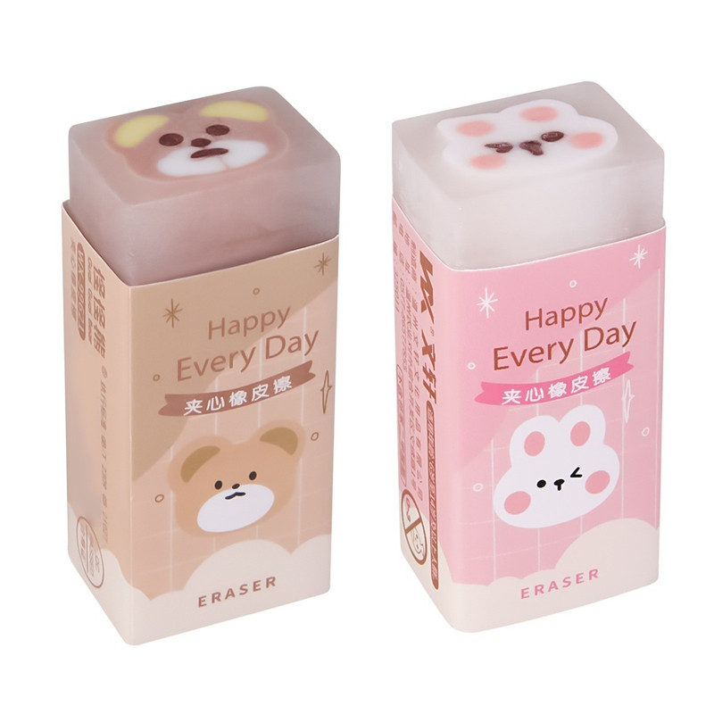 پاک کن مدل خرسی مغزدار کد 5678 مجموعه دو عددی