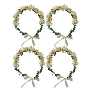 تاج مو مدل بابونه و گلریز کد 345 بسته 4 عددی