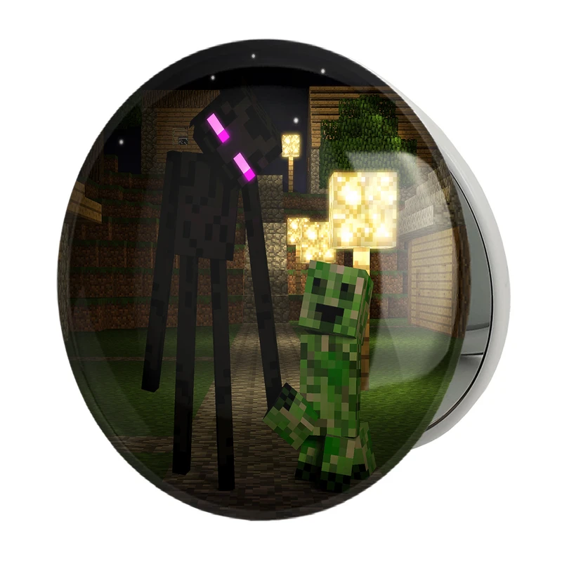 آینه جیبی خندالو طرح بازی ماینکرافت (Minecraft) مدل تاشو کد 36970