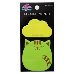 کاغذ یادداشت چسب دار اسکول فنس مدل گربه و ابر کد FA92123
