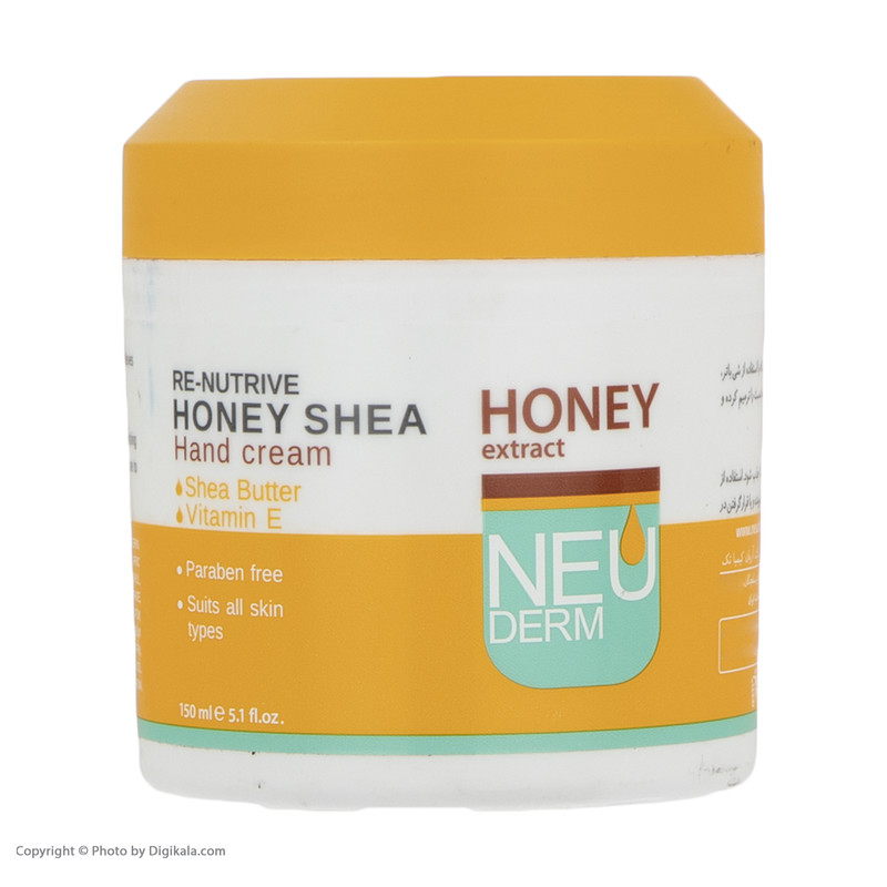 کرم دست نئودرم مدل Honey Shea حجم 150 میلی لیتر
