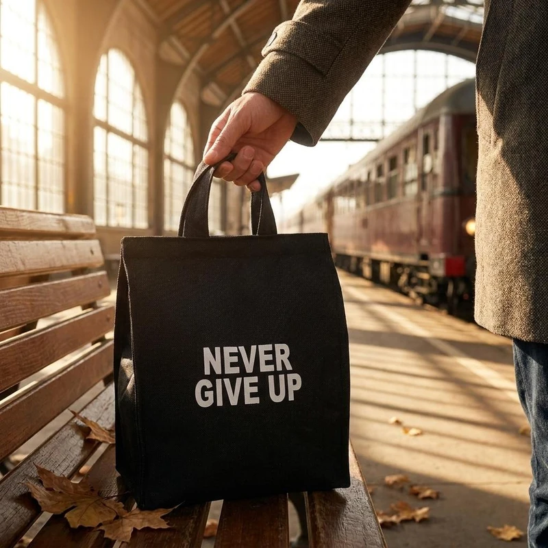 عکس شماره 2 : کیف غذا مدل never give up کد 3001