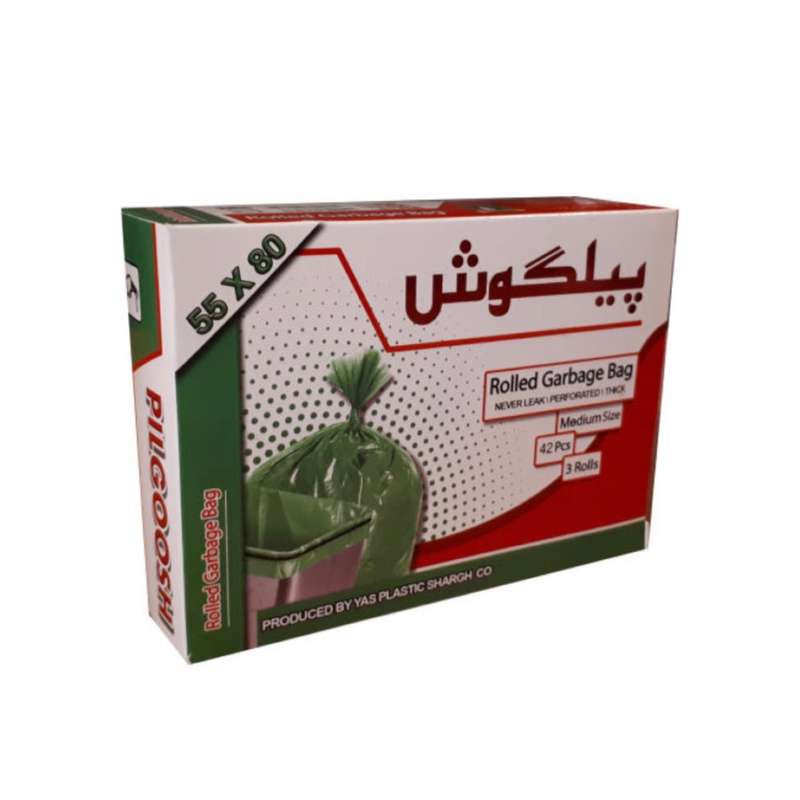 کیسه زباله پیلگوش مدل 03 بسته 42 عددی