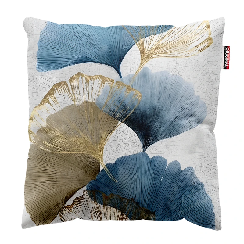 کوسن پاد آفرین مدل مینیمال طرح گل و برگ کد PK303080 سایز 30*30 سانتی متر