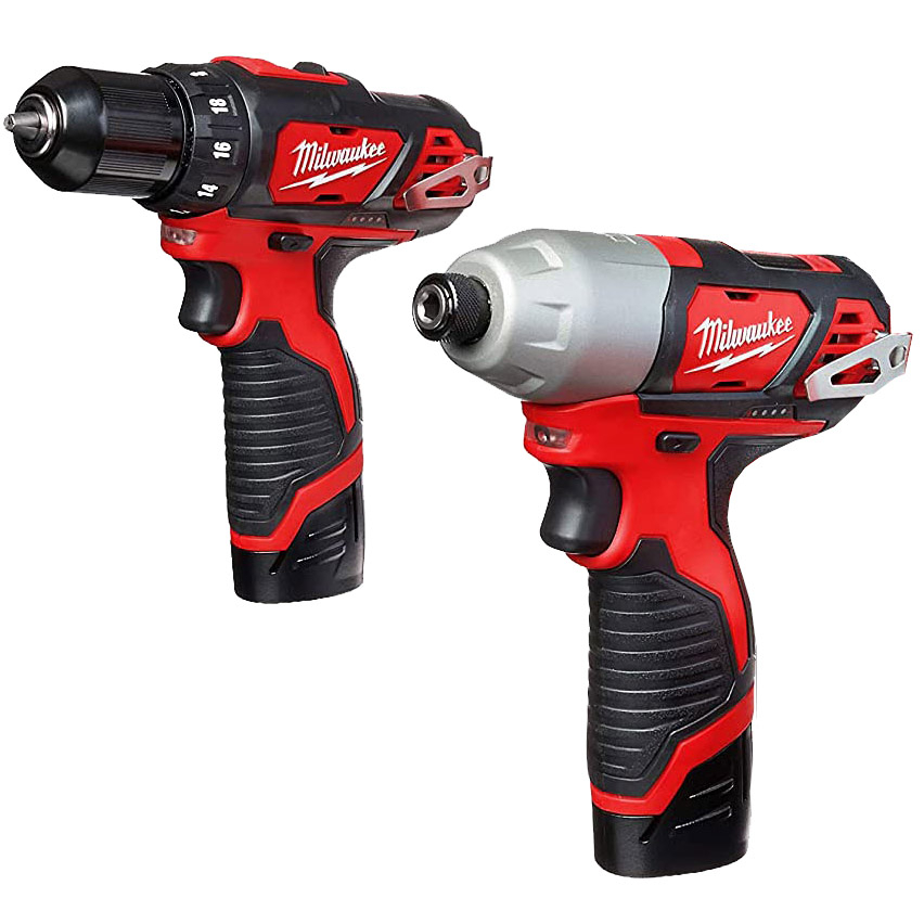 مجموعه 2 عددی دریل پیچ گوشتی شارژی میلواکی مدل M12 2494-22