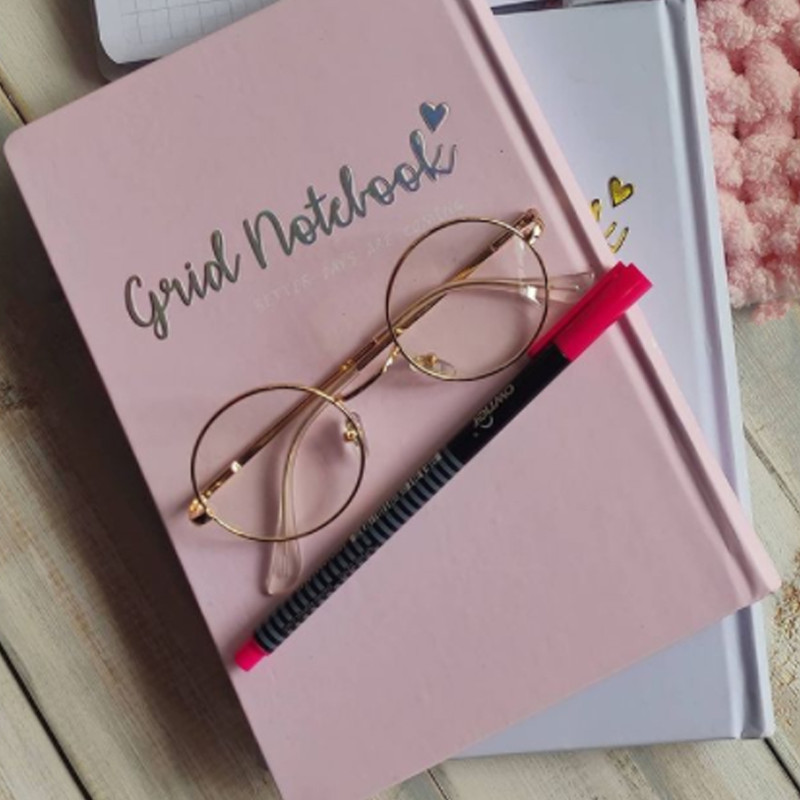 دفتر شطرنجی 100 برگ مدل Grid Notebook