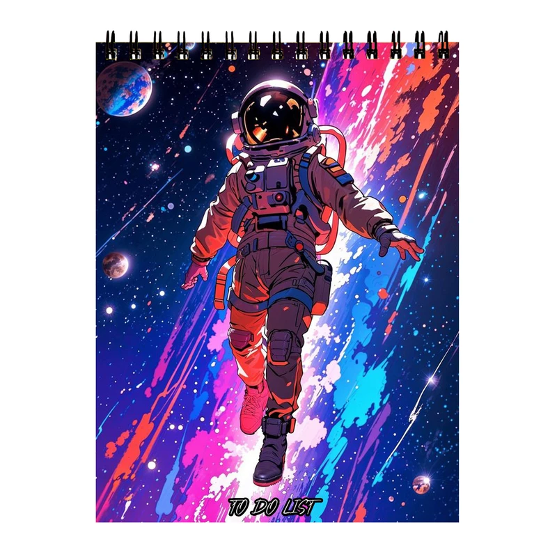 دفتر برنامه‌ریزی 60 برگ مدل فضانورد کد 0025