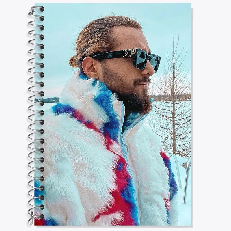 دفتر زبان 50 برگ خندالو مدل دو خط طرح ماکان بند کد 27293