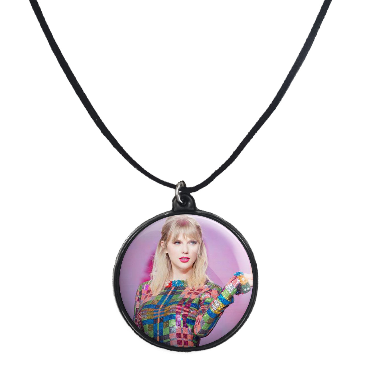 گردنبند پرمانه طرح تیلور سویفت کد pmb.2861 مدل دو طرفه