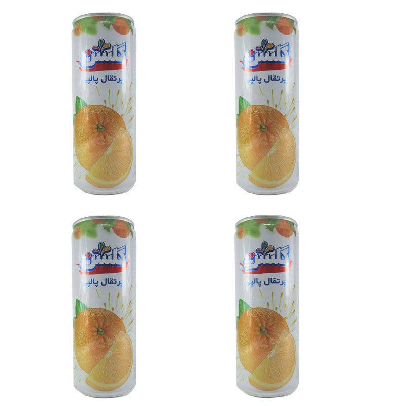 نوشیدنی پالپ دار پرتقال گلشن - 240 میلی لیتر بسته 4 عددی