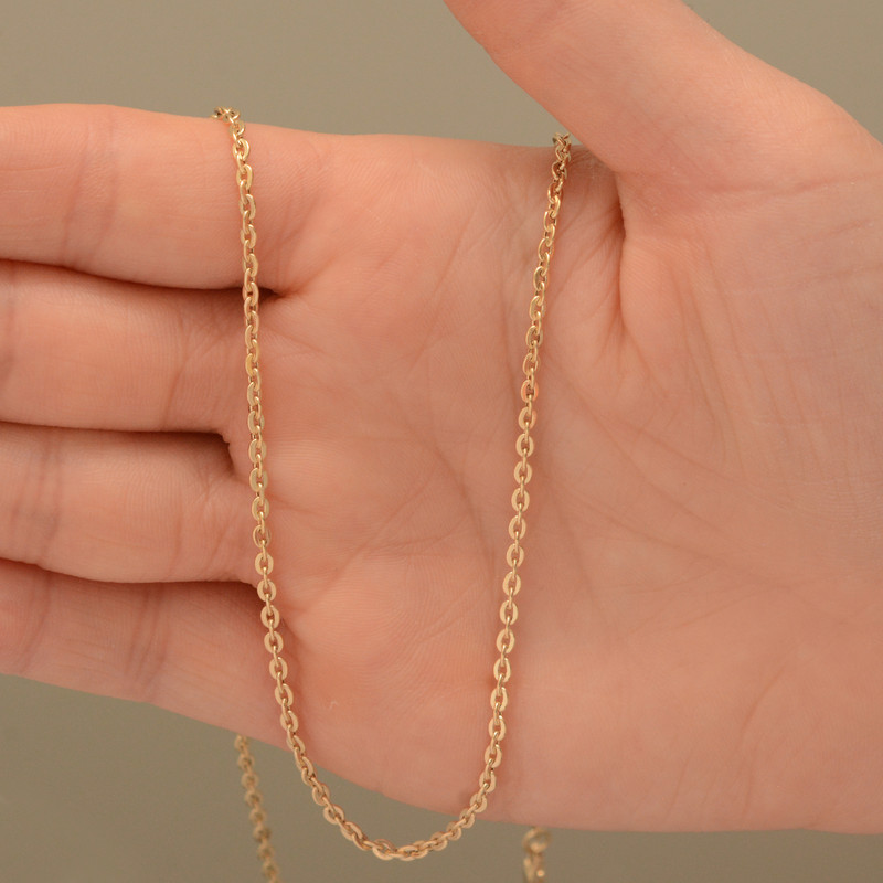 زنجیر طلا 18 عیار زنانه طلای مستجابی کد B45 زنجیر طلا 18 عیار زنانه طلای مستجابی کد B45